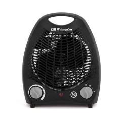 Orbegozo FH 5129 Chauffage compact – Chauffage puissant et sûr avec thermostat réglable – Fonction ventilateur et protection con