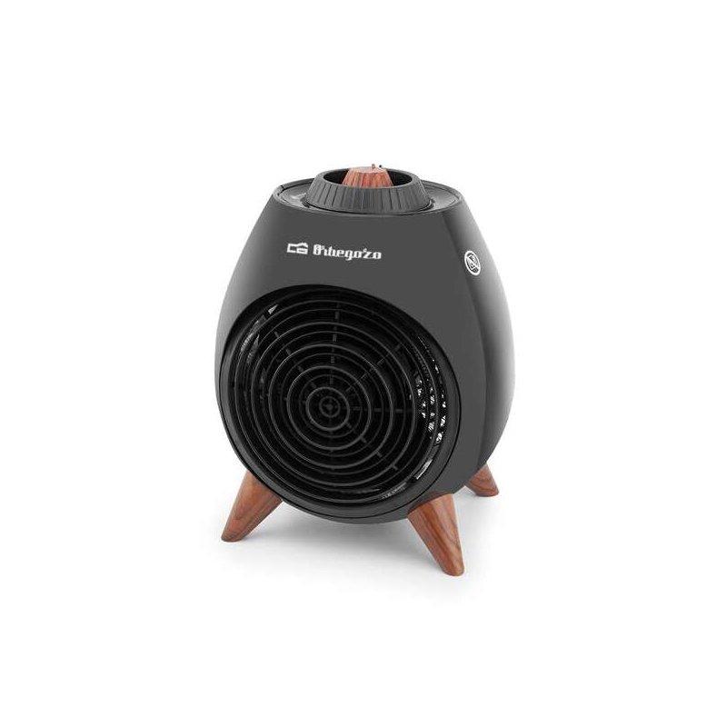 Orbegozo FH 5237 Chauffage Puissant et Sûr - Puissance 2000W - Sélecteur Rotatif 3 Positions - Fonction Ventilateur - Protection