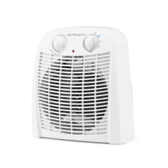 Chauffage de salle de bain Orbegozo FH 7000 IP-21 - Puissance 2000W - 2 niveaux de chauffage - Mode ventilateur - Thermostat rég