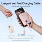 Batterie externe Vention 10 000 mAh - Puissance de sortie jusqu'à 22,5 W - USB-A - USB-C - Affichage LED - Câble USB-C de 17 cm