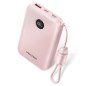 Batterie externe Vention 10 000 mAh - Puissance de sortie jusqu'à 22,5 W - USB-A - USB-C - Affichage LED - Câble USB-C de 17 cm