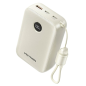 Batterie externe Vention 20 000 mAh - Puissance de sortie jusqu'à 22,5 W - USB-A - USB-C - Affichage LED - Câble USB-C de 17 cm