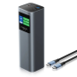 Batterie externe Vention 27 000 mAh - Puissance de sortie jusqu'à 140 W - Alimentation - USB-A - USB-C - Gris