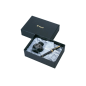 Pilot Custom 823 M Pluma Estilografica - Plumin de Oro de 14K - Cuerpo Negro Transparente - En Estuche de Regalo Individual con