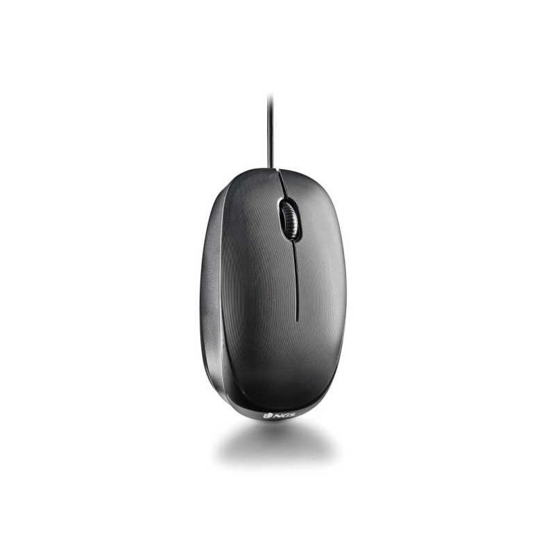 Souris USB-C NGS Flame 1000 dpi - 2 boutons - Ambidextre - Noir