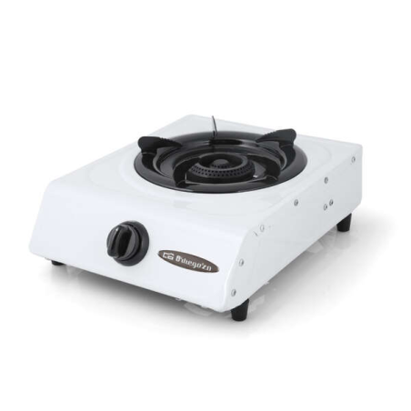 Orbegozo FO 1600 Réchaud à Gaz Blanc - Allumage Piézoélectrique - Brûleur Triple Couronne - Polyvalent et Pratique - Idéal pour