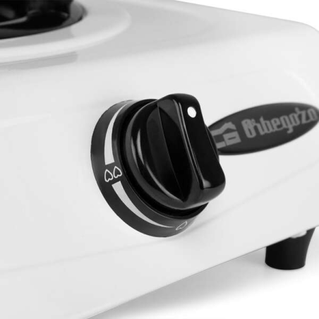 Orbegozo FO 1600 Réchaud à Gaz Blanc - Allumage Piézoélectrique - Brûleur Triple Couronne - Polyvalent et Pratique - Idéal pour