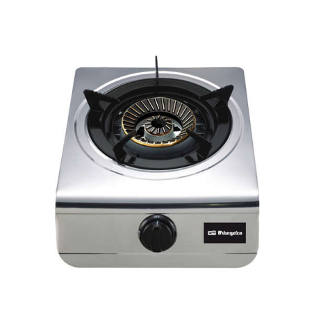 Orbegozo FO 1700 Réchaud à gaz pratique et efficace - Allumage piézoélectrique - Brûleur triple couronne - Corps en acier inoxyd