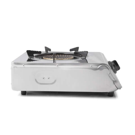 Cuisinière à Gaz Inox Orbegozo FO 1710 - Brûleur Triple Couronne 4,3 kW - Sécurité Thermocouple - Allumage Piézoélectrique - Com