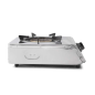 Cuisinière à Gaz Inox Orbegozo FO 1710 - Brûleur Triple Couronne 4,3 kW - Sécurité Thermocouple - Allumage Piézoélectrique - Com