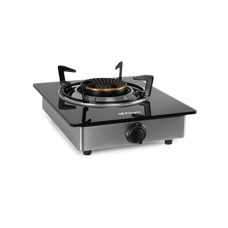 Orbegozo FO 1720 Cuisinière à gaz élégante et sûre - Allumage piézoélectrique - Brûleur triple couronne - Système de sécurité FF