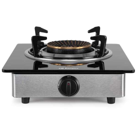 Orbegozo FO 1720 Cuisinière à gaz élégante et sûre - Allumage piézoélectrique - Brûleur triple couronne - Système de sécurité FF