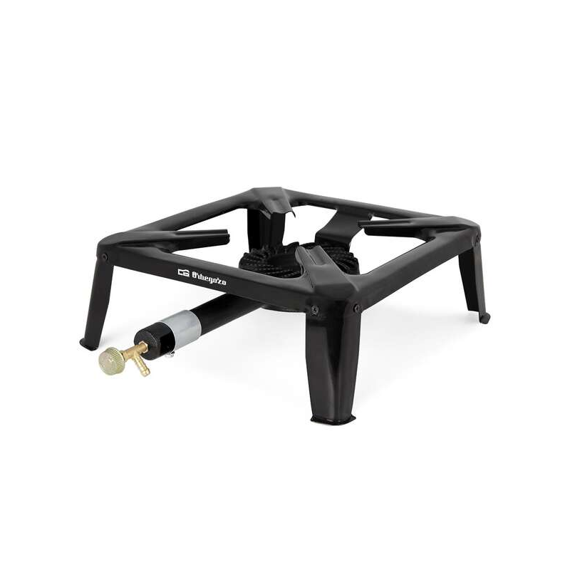 Orbegozo FO 6000 Réchaud à Gaz pour Paellas d'Extérieur - Brûleur Puissant en Fonte - Corps en Acier Émaillé Résistant - Compact