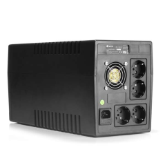 NGS Fortress 2000 V2 UPS 1500VA UPS 900W - Technologie Off Line - Fonction AVR - 4x Schukos - Protection contre les surcharges e