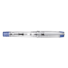 Stylo plume Pilot Prera - Corps transparent - Convertisseur et cartouche d'encre inclus - Bleu