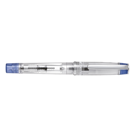 Stylo plume Pilot Prera - Corps transparent - Convertisseur et cartouche d'encre inclus - Bleu