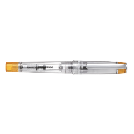 Stylo plume Pilot Prera - Corps transparent - Convertisseur et cartouche d'encre inclus - Orange