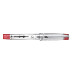 Stylo plume Pilot Prera - Corps transparent - Convertisseur et cartouche d'encre inclus - Rouge