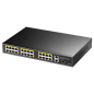 Cudy FS1026PS1 Commutateur Gigabit PoE+ 24 ports 10/100 Mbits + 2 ports de liaison montante Gigabit + 1 emplacement SFP 1,25 Gbi