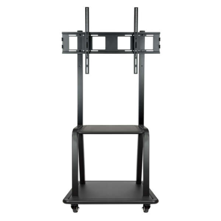 Présentoir de sol Tooq avec roues 37"-100" - Roues verrouillables - Deux étagères - Poids max 150Kg - VESA 800X600mm - Couleur n