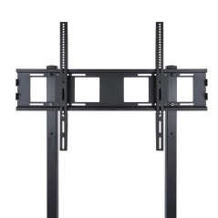 Présentoir de sol Tooq avec roues 37"-100" - Roues verrouillables - Deux étagères - Poids max 150Kg - VESA 800X600mm - Couleur n