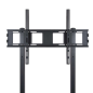 Présentoir de sol Tooq avec roues 37"-100" - Roues verrouillables - Deux étagères - Poids max 150Kg - VESA 800X600mm - Couleur n