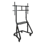 Présentoir de Sol Tooq avec Roues 60"-105" - Roues Verrouillables - Système Antivol - Gestion des Câbles - Poids Max 100Kg - VES