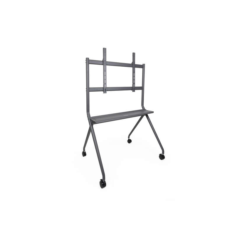 Roues de support au sol Tooq pour écrans "Istand" 50"-86" - Gris