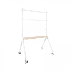 Support de sol Tooq iLove avec roulettes pour écrans 49-80" - Plateau inférieur polyvalent - Roues avec système de verrouillage