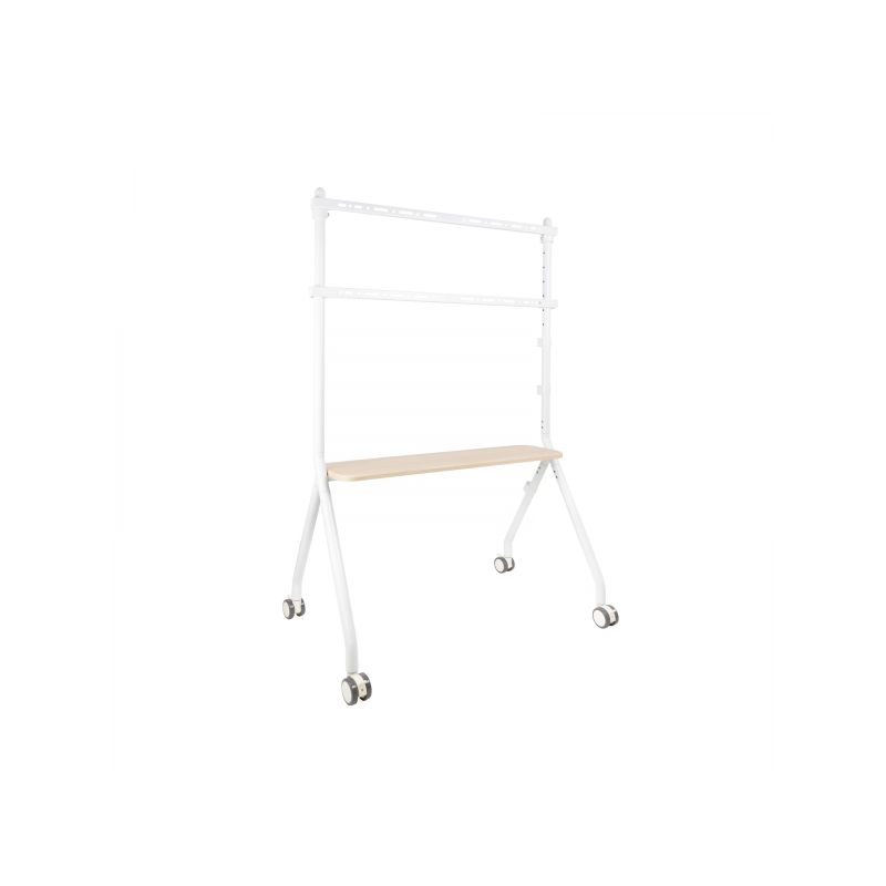 Support de sol Tooq iLove avec roulettes pour écrans 49-80" - Plateau inférieur polyvalent - Roues avec système de verrouillage