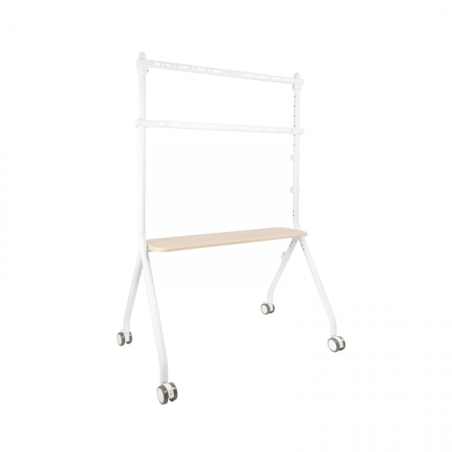 Support de sol Tooq iLove avec roulettes pour écrans 49-80" - Plateau inférieur polyvalent - Roues avec système de verrouillage