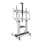 Tooq Floor Stand Roues Aluminium 60-100 - Couleur Argent