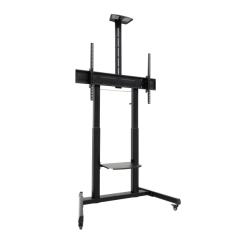 Support de sol Tooq Achilles pour écrans/téléviseurs interactifs de 60 à 100 pouces - Plateau multifonction - Poids maximal : 12