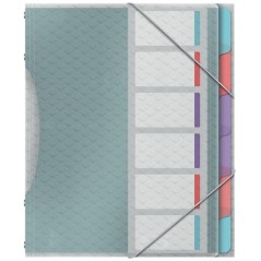 â Classeur Esselte Colour'Breeze avec 6 onglets multicolores - Pour format A4 - 3 rabats sur la couverture arriÃ en stock