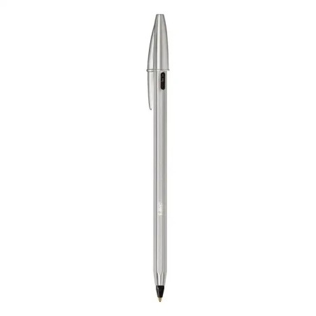 Stylo bille rechargeable noir 1,0 mm Bic Cristal Re'new + 2 recharges