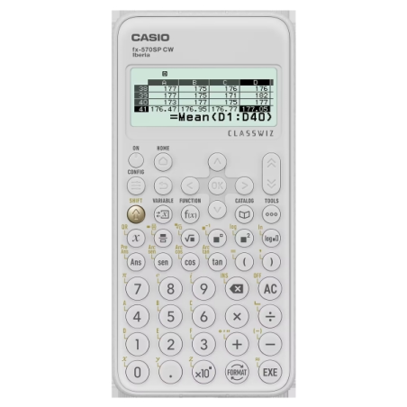 Casio Iberia Classwiz FX-570SP Calculatrice Scientifique Écran LCD 12 Chiffres - 560 Fonctions - Housse de Protection - Couleur
