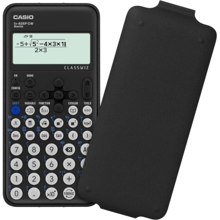 Calculatrice scientifique Casio Iberia Classwiz FX-82SP Écran LCD 12 chiffres - Plus de 300 fonctions - Simplification des fract