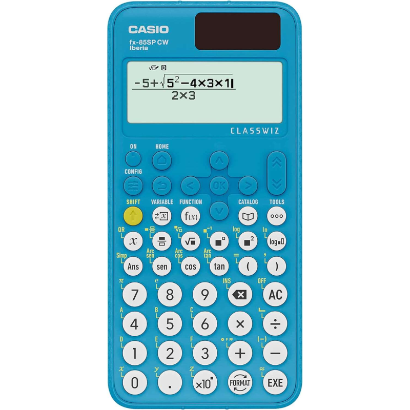 Casio Iberia Classwiz FX-85SP Calculatrice Scientifique Écran LCD 12 Chiffres - Tableau des Valeurs, Simplification des Fraction