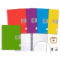 LOT de 5 Cahier à spirales A4 doré 160 feuilles 60 g/m² quadrillé 5x5 - Feuilles microperforées avec 4 trous et 4 bandes de coul