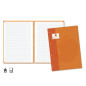 Recharge Golden Extra 80 feuilles 90 g/m², quadrillage 4x4, format A4, 4 trous et bande orange