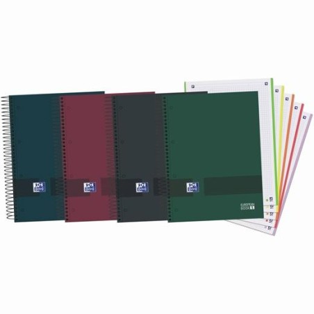 ✅ Oxford Lot de 5 Cahiers à spirale A4+ couleur Surtido en stock