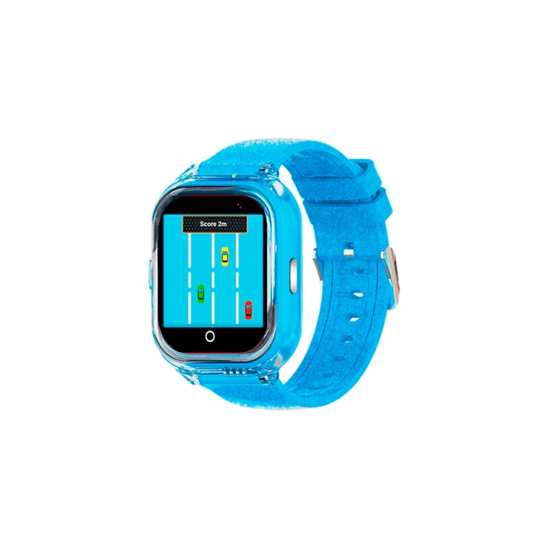 Montre connectée Savefamily Enjoy pour enfants avec GPS et appels - IP67 - Écran IPS 1,4" - Batterie 650 mAh - Bleu