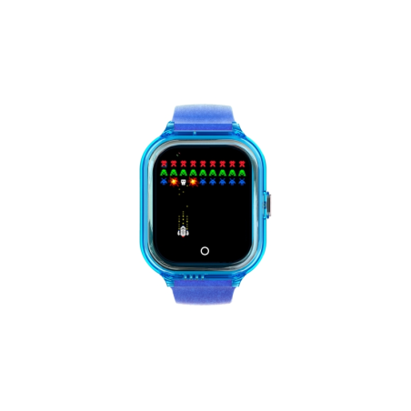 Montre connectée Savefamily Enjoy pour enfants avec GPS et appels - IP67 - Écran IPS 1,4" - Batterie 650 mAh - Bleu