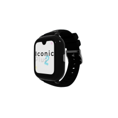 Montre connectée Savefamily Iconic Plus 2 pour enfants avec GPS et appels - IP67 - Batterie 850 mAh - IA - Noir