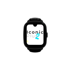 Montre connectée Savefamily Iconic Plus 2 pour enfants avec GPS et appels - IP67 - Batterie 850 mAh - IA - Noir