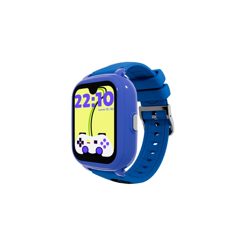 Montre connectée Savefamily Iconic Plus 2 pour enfants avec GPS et appels - IP67 - Batterie 850 mAh - IA - Couleur Gamer