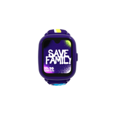 Montre connectée Savefamily Iconic Plus 2 pour enfants avec GPS et appels - IP67 - Batterie 850 mAh - IA - Couleur graffiti
