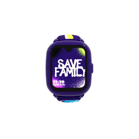 Montre connectée Savefamily Iconic Plus 2 pour enfants avec GPS et appels - IP67 - Batterie 850 mAh - IA - Couleur graffiti