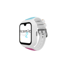 Montre connectée Savefamily Iconic Plus 2 pour enfants avec GPS et appels - IP67 - Batterie 850 mAh - IA - Couleur pop