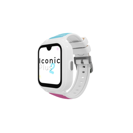 Montre connectée Savefamily Iconic Plus 2 pour enfants avec GPS et appels - IP67 - Batterie 850 mAh - IA - Couleur pop